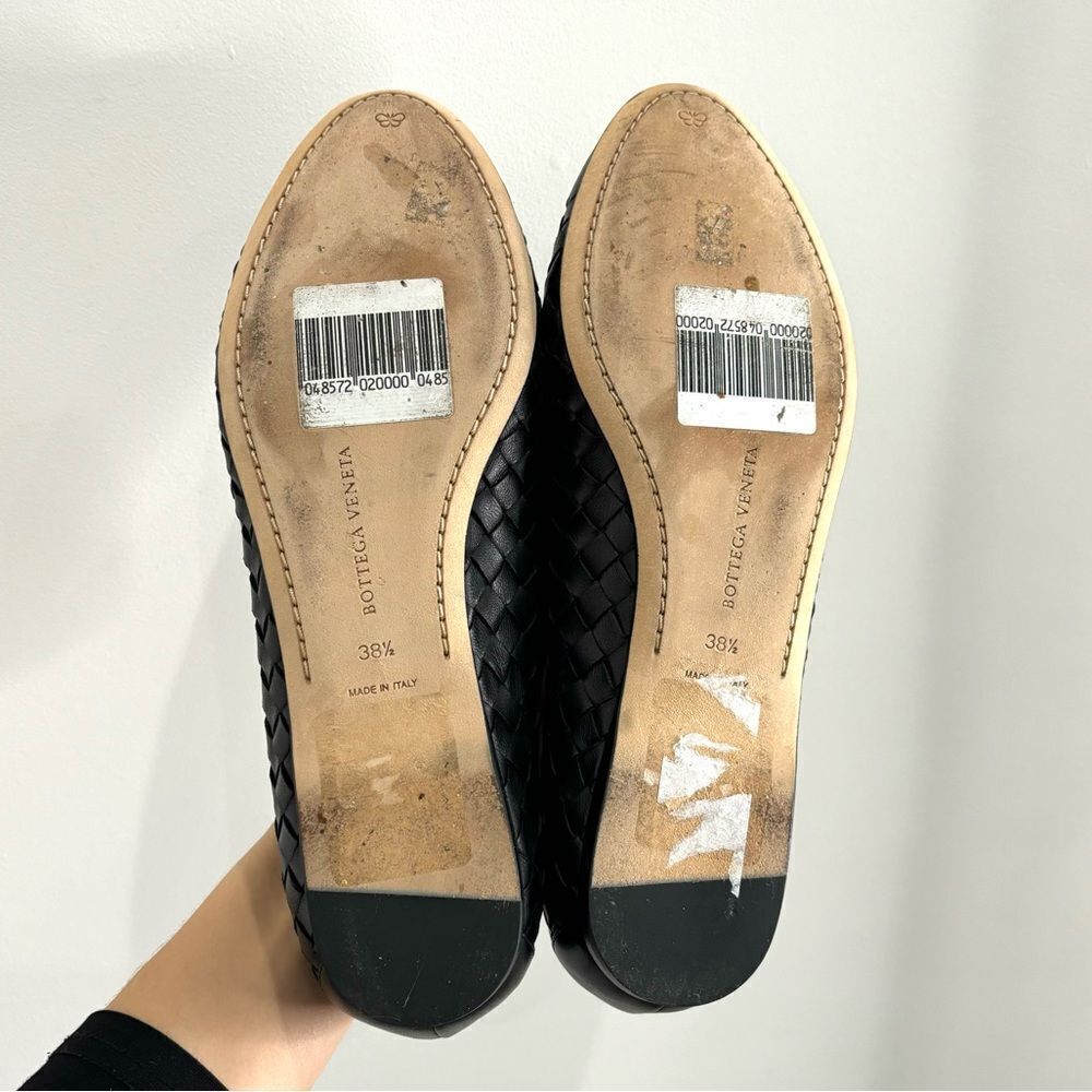 Bottega Veneta $670 Napa Intrecciato Ballet Flats in black - Picture 9 of 11
